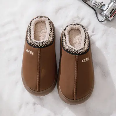 2026 New Style Cotton Slippers for Women, Winter Indoor Home Thick-Soled Outdoor Wear, Arctic Velvet Warm and Odor-Resistant Luxury Cotton Slippers
