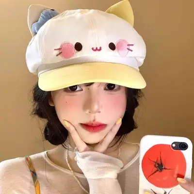 New Cat Cat Cap for Women Spring Autumn Cute Face Slimming