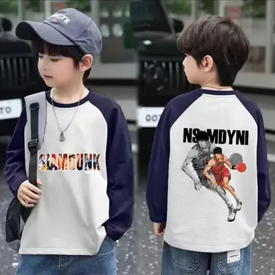 Boys Pure Cotton Raglan T-Shirt Sandfox Graphic