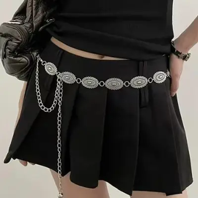 European American Retro Butterfly Waist Belt for Women