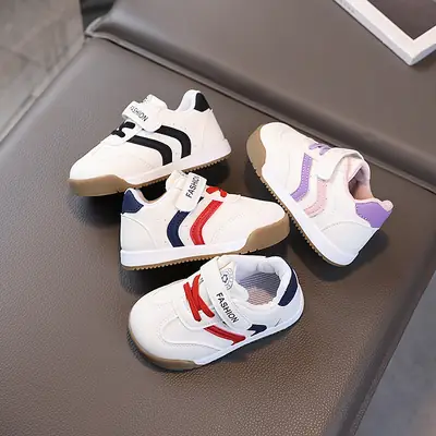 Children's Shoes Autum New Baby Shoes Girls Soft Sole Toddler Shoes Boys White Shoes Casual Sports Shoes
