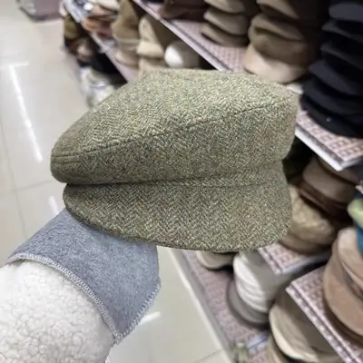 British Classic All-Wool Octagonal Hat for Women