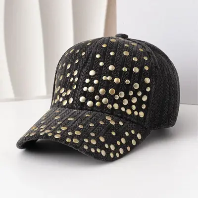 White Embroidered Baseball Cap Winter Outdoor Casual