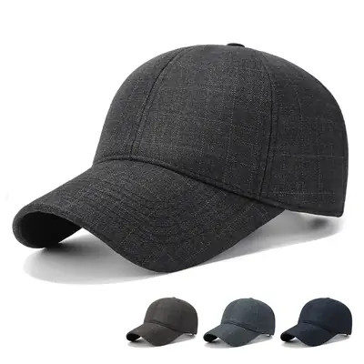 Men Ultra-Soft Lined Baseball Cap Grey