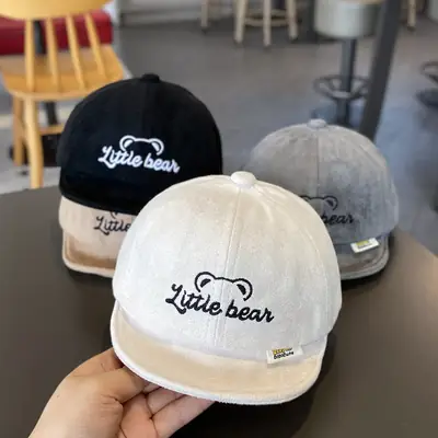 Baby "Live Bear" Beige Soft Baseball Cap