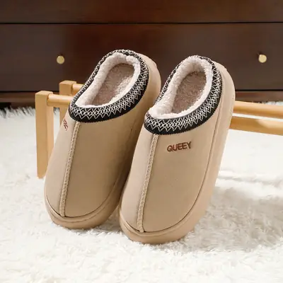 Women Stuffed Cotton Slippers Warm Winter Indoor Outdoor