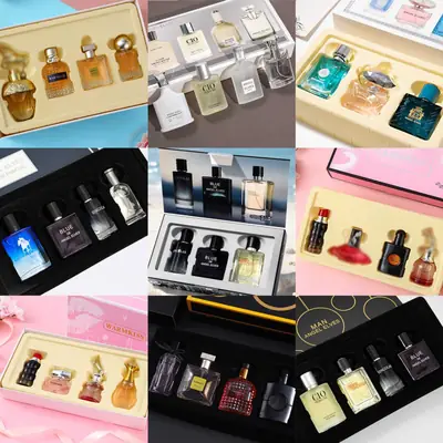 Four-Piece Gift Box Perfume Set Fresh and Long-Lasting Light Fragrance Cross-Border Hot-Selling Popular Men's and Women's Perfume Gift Box Wholesale