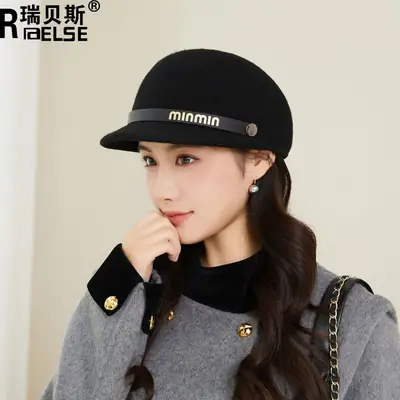 Women Woolen Beret Autumn Winter Warm Travel Hat
