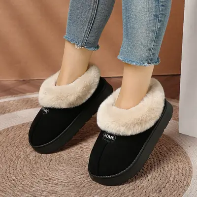 Women Winter Cotton Slipper Thick Warm Non-Slip