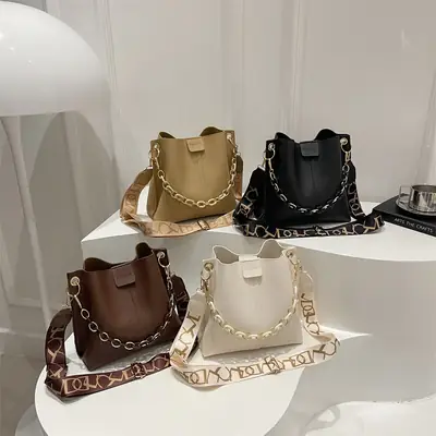 2025 Autumn Luxury Chain Bucket Bags for Women