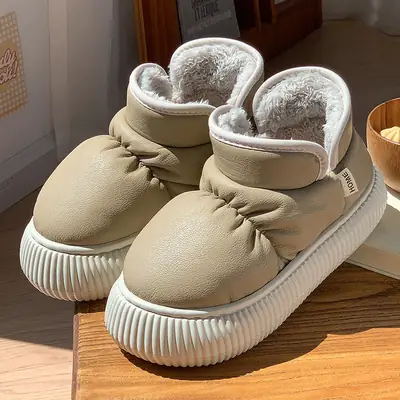 Women Winter Velvet Cotton Snow Boots High-Top Non-Slip