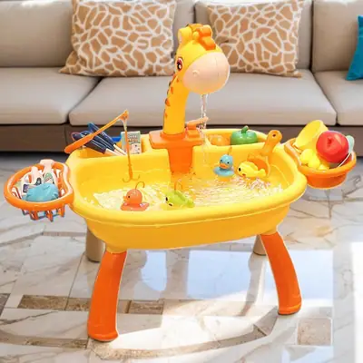 2026 New Indoor Children's Water Park Baby Water Toys Boys' Toys Fishing Table Game Pool