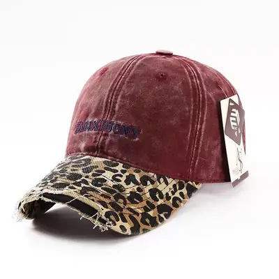 Retro Leopard Print Baseball Cap for Women