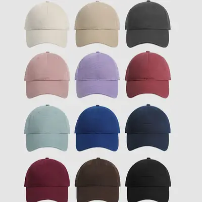 Light Blue Unisex Baseball Cap with Logo Embroidery