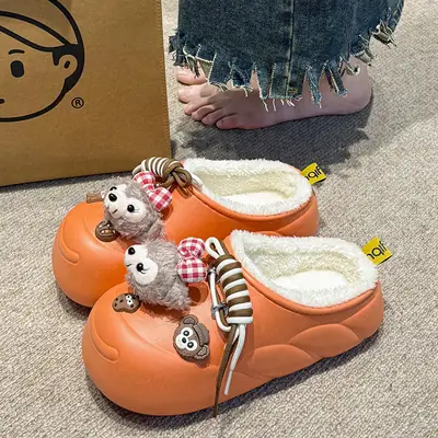 Cartoon Waterproof Cotton Slippers 2025 New