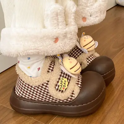 New Cartoon Cartoon Shoes for Kids 2025 Winter Soft Slippers