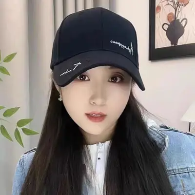 Women Purple Embroidered Baseball Cap Small