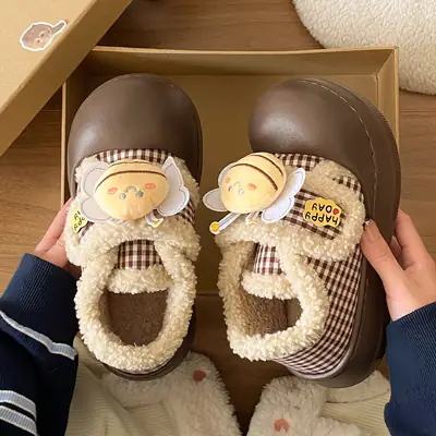 2025 Cartoon Cartoon Shoes for Kids Match Indoor Non-Slip Soft Slippers