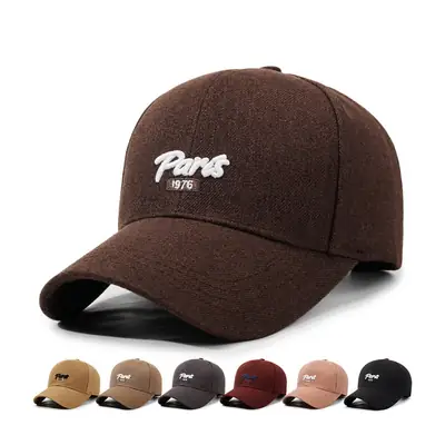 Women Hard-Top Baseball Cap with Deep Duckbill Design Brown