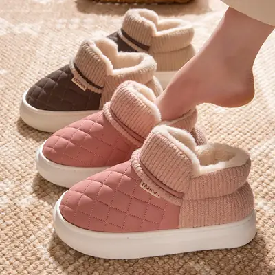 Pink Quilted Crawl Slopers for Women Winter Comfort