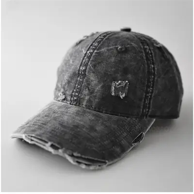 Vintage Distressed Baseball Cap Unisex Retro Casual Sunshade Cap