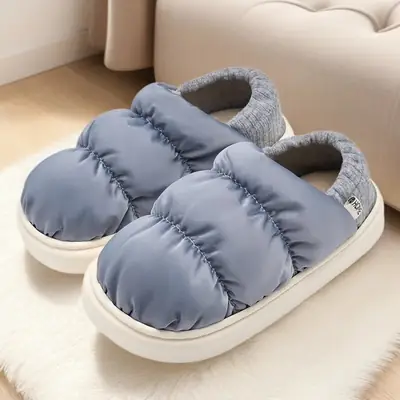 Women Winter Cotton Slippers Lavender Warm Indoor