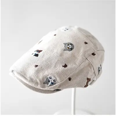 Cute Cartoon Cap for Women Sunshade Peaked Cap