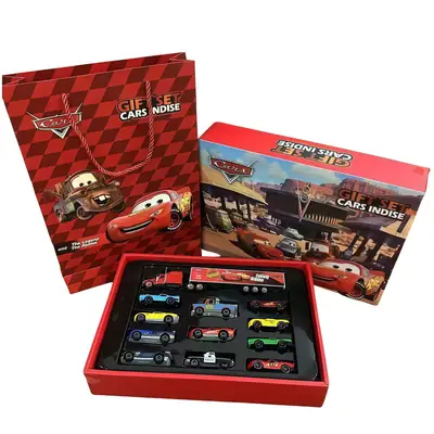 Cars Racing Alloy Lightning Mcqueen Children's Toy Set Cross-Border Black Storm King Cool Sister