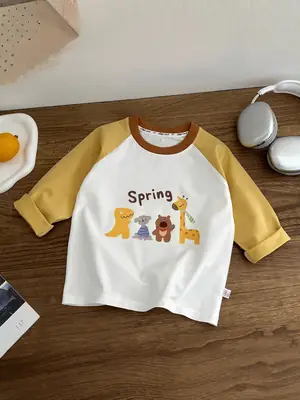 New Kids T-Shirt Pure Cotton Cartoon Baby Boy Top