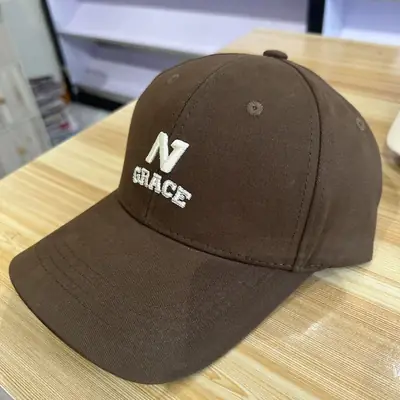 Women Sunshade Cap with Embroidered N Logo