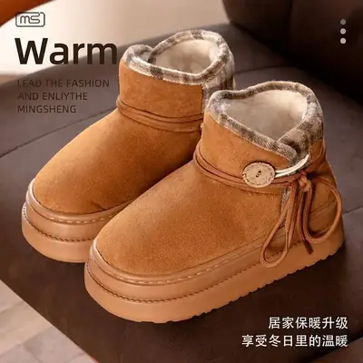 2025 Winter Buttoned Boots Super Comfortable Warm Outdoor Wear