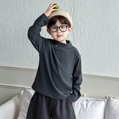 Boys Long Sleeve Thermal Shirt White Winter 2025