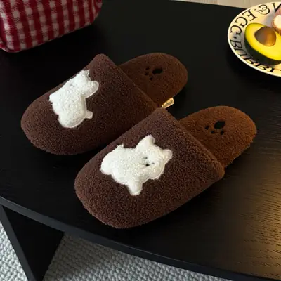 Women's Cotton Flats with White Star Design