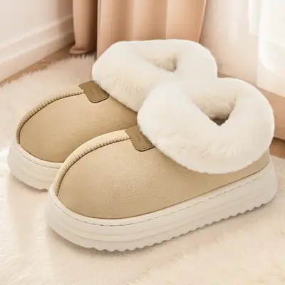 Women Velvet Snow Boots Warm Fur All-In-One Winter