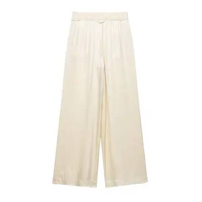 Cross-Border Wholesale Women's New European and American Style Pocket-Decorated Silk Shirt 7823147 Pajama-Style Pants 7824147