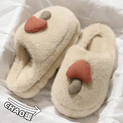 Women's Green Cotton Slippers with Covered Heel