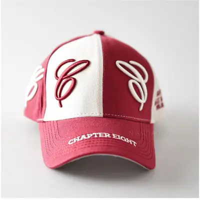 3D Embroidered Baseball Cap for Men Women Beige White