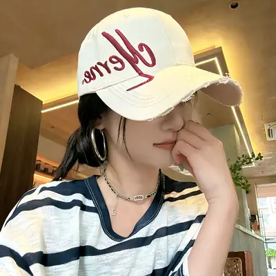 2025 Women Baseball Cap with Wide Brim & Sun Protection