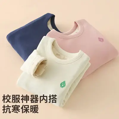 Girls Cotton Quilted T-Shirts Navy Pink White