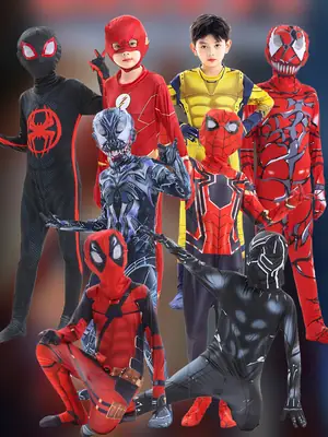 Spider-Man Bodysuit Hero Expedition Adult Cosplay Costume Halloween Children's Miles One-Piece Clothes