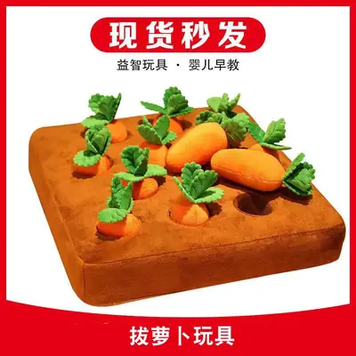 Cross-Border Spot Radish Plush Toy Pet Chewing Doll Fruit and Vegetable Field Children Early Education Cute Pillow