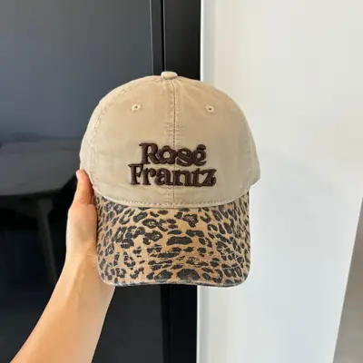 Rose Frantz Leopard Print Baseball Cap for Women