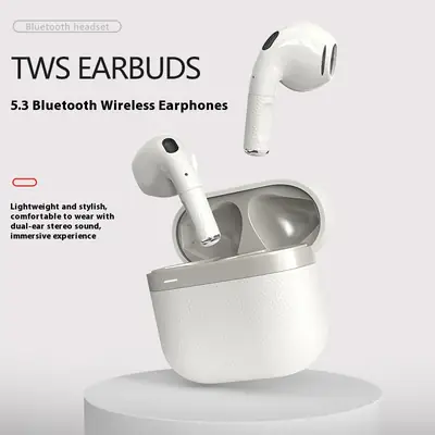 Downstream Popular Compact and Lightweight Bluetooth Headset with Textured Leather Texture and High-Definition Sound Quality Suitable for Apple Headset Wholesale