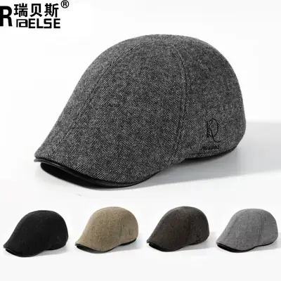 Middle-Aged Winter Fleece Cap for Men