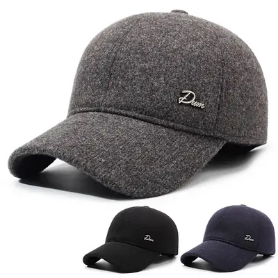 Woolen Baseball Cap Cold Proof Warm Outdoor