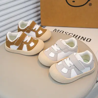 Baby Toddler Shoes Flats 2025 Autum New Korean Style Soft-Soled Moral Training Shoes for Boys and Girls, Cute Sneakers for Kidsren