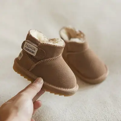 Baby Snow Boots, Winter Velvet Warm Toddler Shoes, Kidsren's Shoes, Girls' Soft-Soled Toddler Shoes, Boys' Cotton Shoes