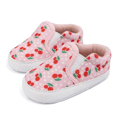 Spring and Autumn New Baby Walking Shoes 0-1 Years Old Comfortable Soft Sole Baby Printed Canvas Shoes Cross-Border Babyshoes