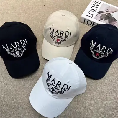 Pink Letter Embroidered Women's Cap