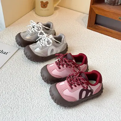 Children's Sneakers Spring & Fall New Baby Toe-Toe Sports Shoes for Boys and Girls Korean Soft-Soled Toddler Shoes Baby Shoes